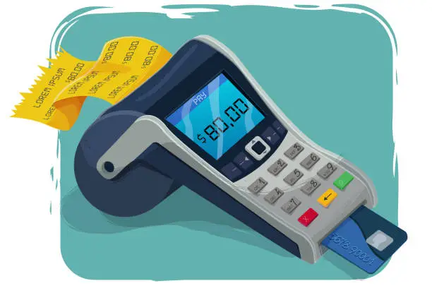 Vector illustration of POS Terminal