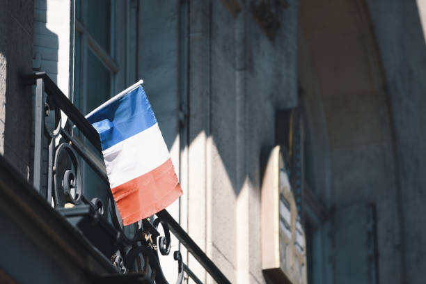 istock France flag on a balcony in Paris 1094681182
