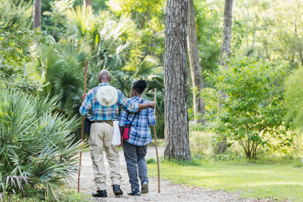 istock Senior African-American couple hiking, exploring 1094682172