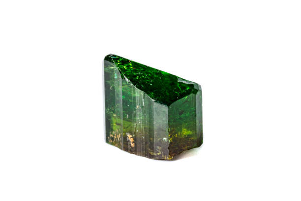 istock Macro mineral Chrome Dravite Tourmaline on a white background 1094691580