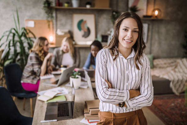 istock Confident Business Woman Representing Her Team 1094691606