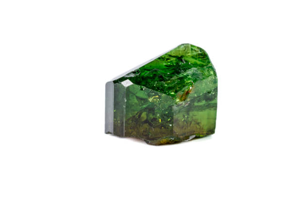 istock Macro mineral Chrome Dravite Tourmaline on a white background 1094691708