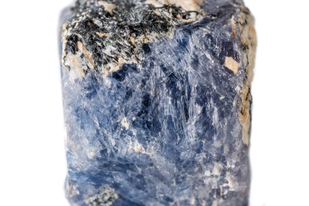 istock Macro Sapphire mineral on white background 1094691740
