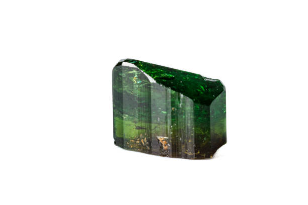 istock Macro mineral Chrome Dravite Tourmaline on a white background 1094691844