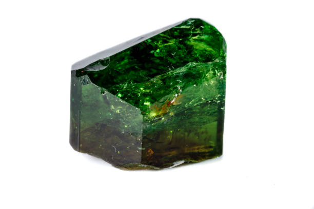 istock Macro mineral Chrome Dravite Tourmaline on a white background 1094693024