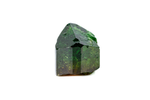 istock Macro mineral Chrome Dravite Tourmaline on a white background 1094693182
