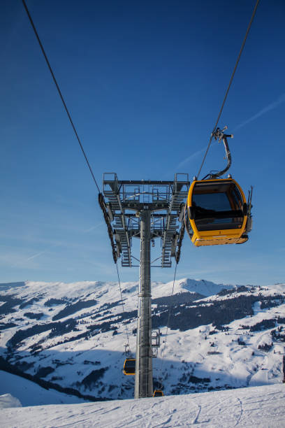 istock Ski lift booths at a ski resort. 1094695442