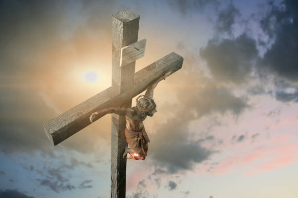 istock Jesus Christ on the cross, 3d render 1094716288