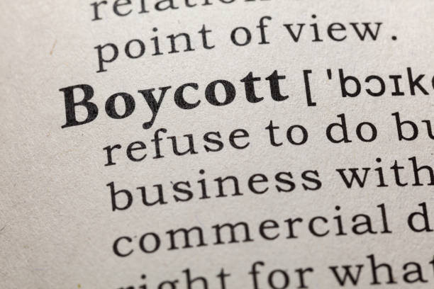 보이콧의 정의 - boycott 뉴스 사진 이미지