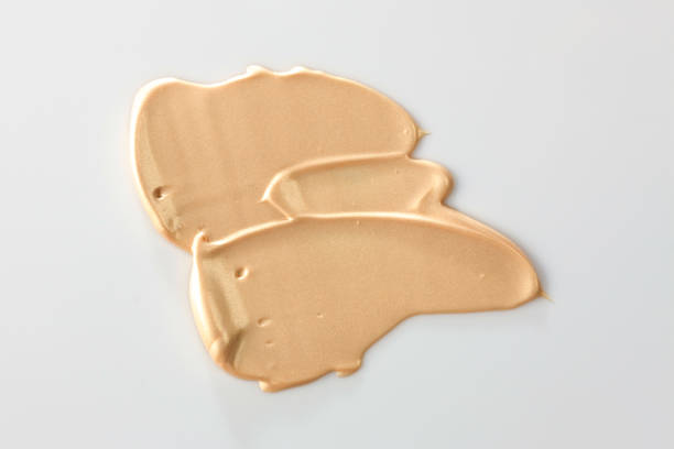 istock Shades Of Foundation On White Background. Makeup Product Texture. 1094735778