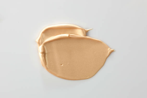 istock Shades Of Foundation On White Background. Makeup Product Texture. 1094735784