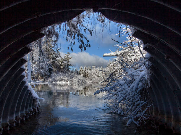 Cut River Culvert Winter Wonderland