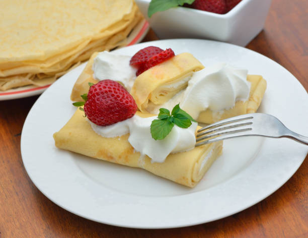 istock Crepes with strawberries and cream cheese 1094740224