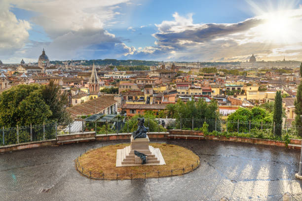 istock View on Rome from Terrazza Viale del Belvedere. Italy 1094743702