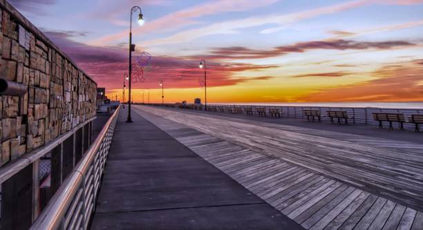 istock Colorful sunrise on the boardwalk 1094747734