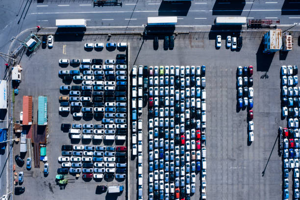 istock Many cars are collected in one place 1094751420