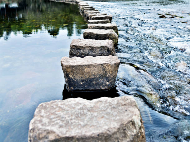 istock Stepping stones on the water 1094755320