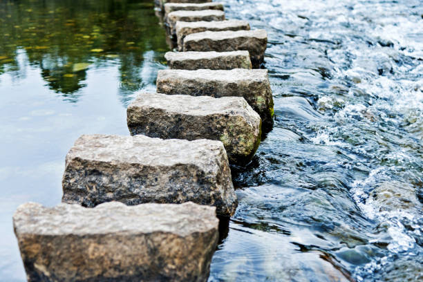 istock Stepping stones on the water 1094755322
