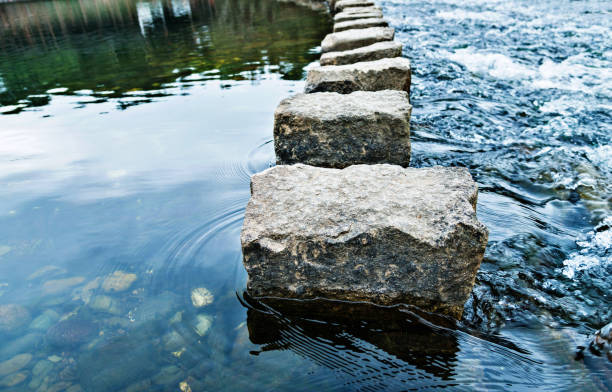 istock Stepping stones on the water 1094755336