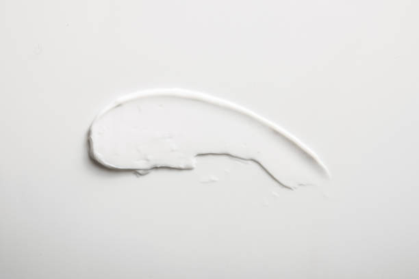 istock Cosmetic cream on white. lotion texture. 1094758360