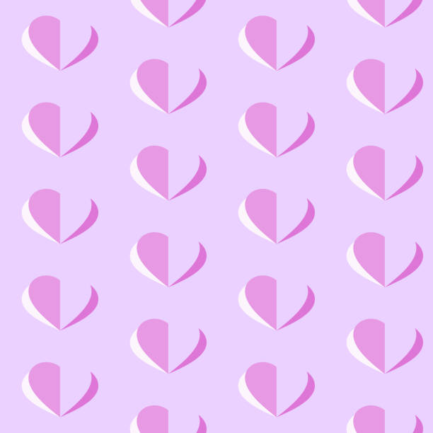 istock Valentine's day vector seamless pattern. Flying hearts and spirit of love ornament 1094758416
