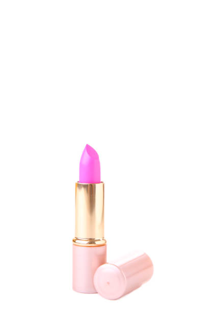 istock Pink lipstick isolated on white background, make-up 1094759326