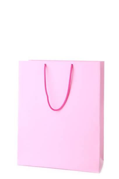 istock Pink shopping bag isolated on white background 1094774944