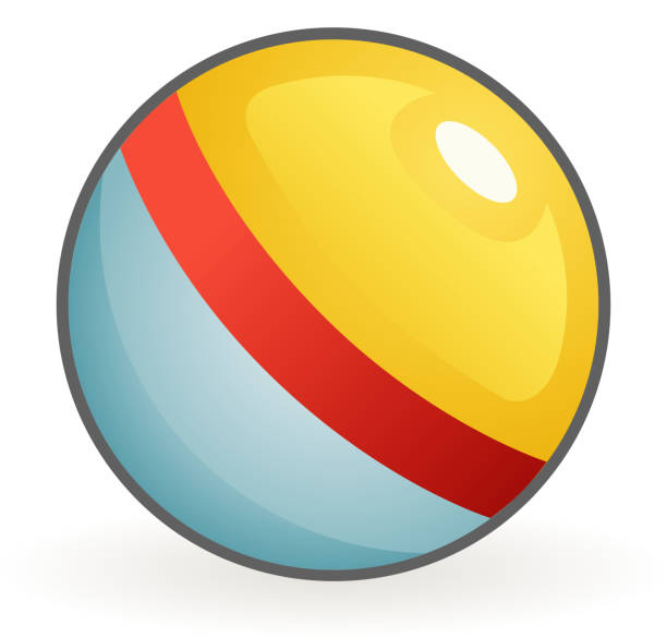 istock Inflatable colored children ball baby game cartoon design vector illustration 1094788182