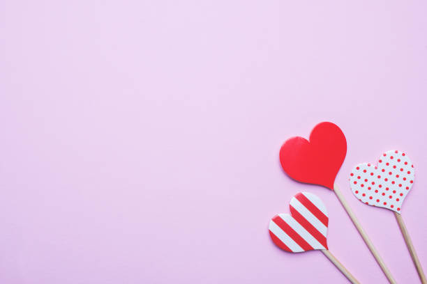 istock Valentines day concept. Red hearts on pink background. Copy space. 1094794706