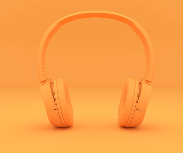 istock Modern Headphones one tone color. 1094794836