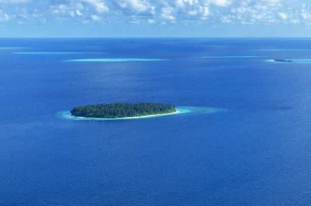 istock Aerial View Tropical Paradise Island 1094797108