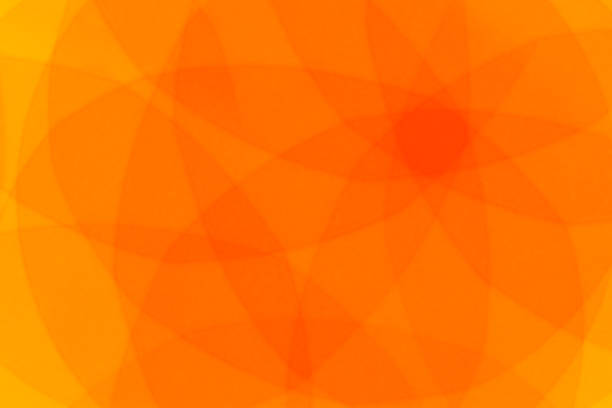 A DSLR photo of beautiful defocused lights on an orange background. Looks like mandala.