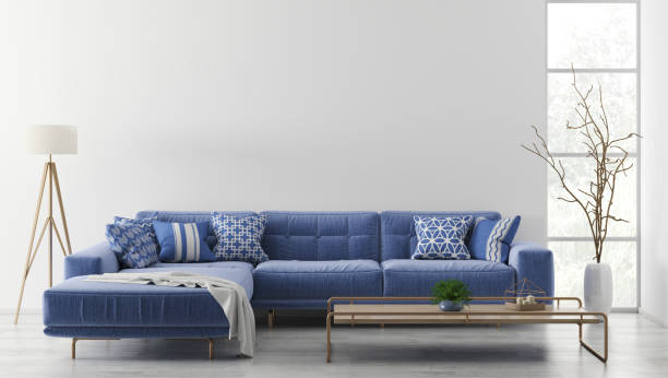 istock Interior of modern living room with sofa 3d rendering 1094801488
