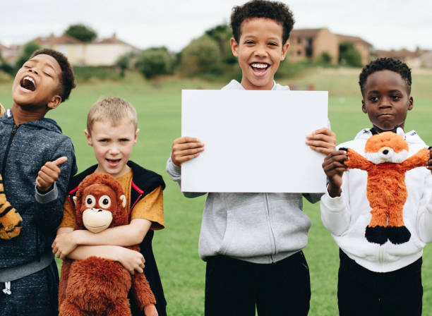 istock Group of young boys caring about animal rights 1094809902