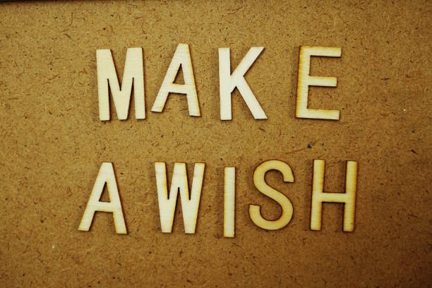 istock Make a Wish text message on wooden background 1094829616