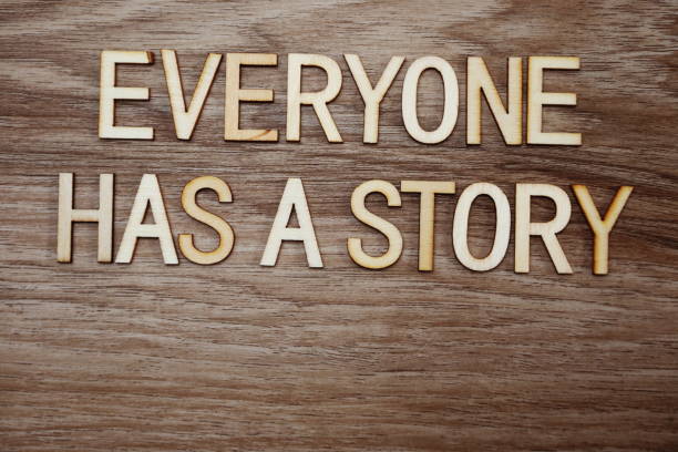 istock every on has a story text message on wooden background 1094830044