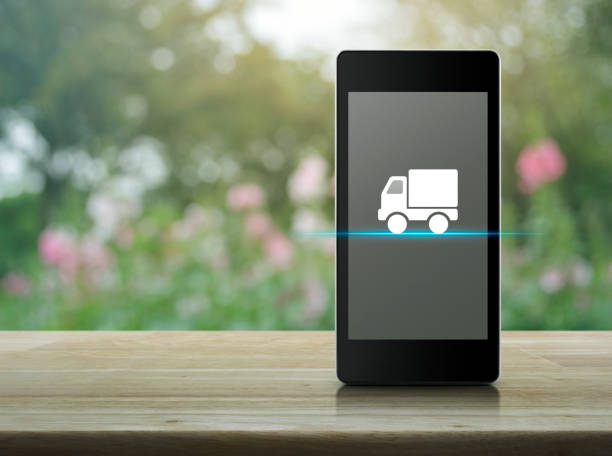 istock Business truck transportation online concept 1094830238