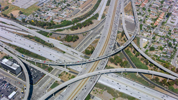 istock Aerial view of traffic on highway 1094831810