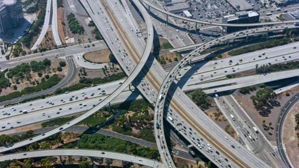 istock Aerial view of traffic on highway 1094831812