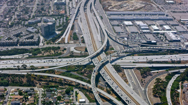 istock Aerial view of traffic on highway 1094831818