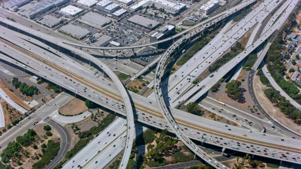 istock Aerial view of traffic on highway 1094831838