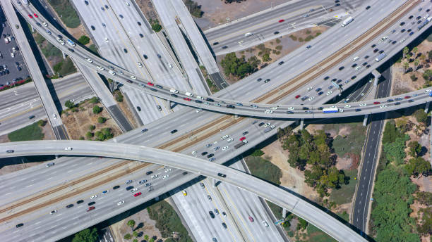 istock Aerial view of traffic on highway 1094831848