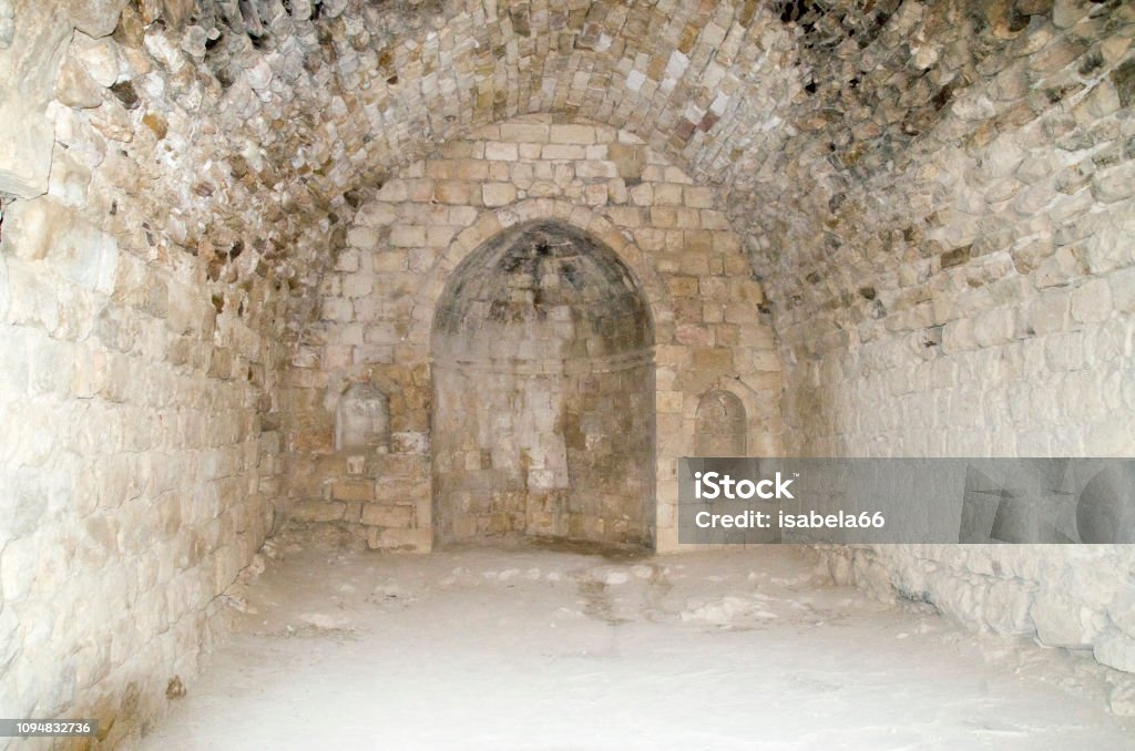 Ruines de Montréal (château des croisés) de l’Arabah, maintenant appelé Shoubak, Jordanie - Photo de Antique libre de droits