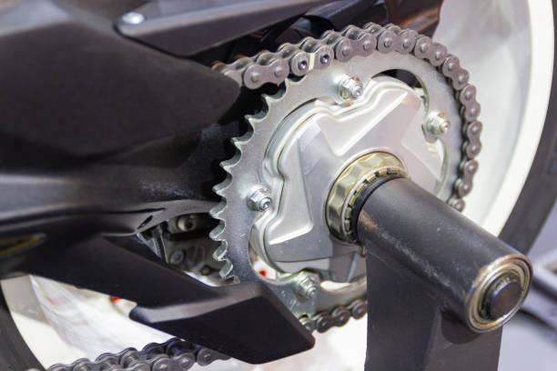istock Detail of a motorcycle rear chain 1094838172