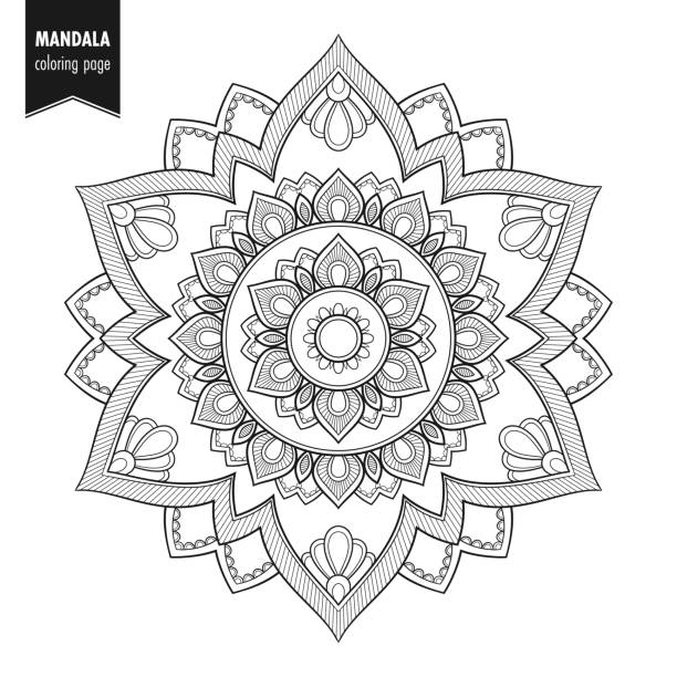 1,354 Background Of The Black And White Mandala Tattoo Illustrations & Clip  Art - iStock