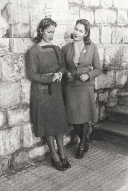 istock Young twin sister in 1938 1094844522