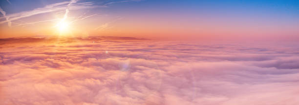 istock Sunset sky from the airplane window 1094849138