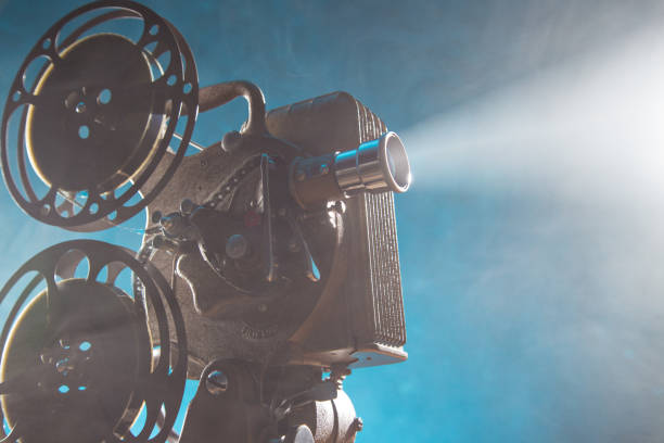 istock Old style movie projector, close-up. 1094850262