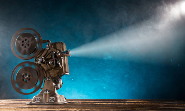 istock Old style movie projector, close-up. 1094850270