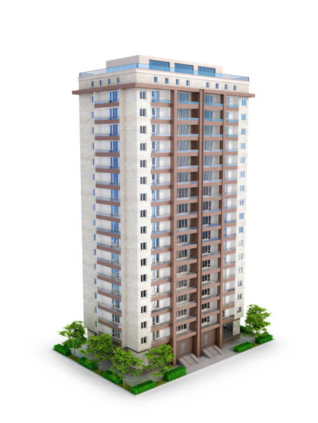 istock multi storey residential building.  3d illustration 1094853292